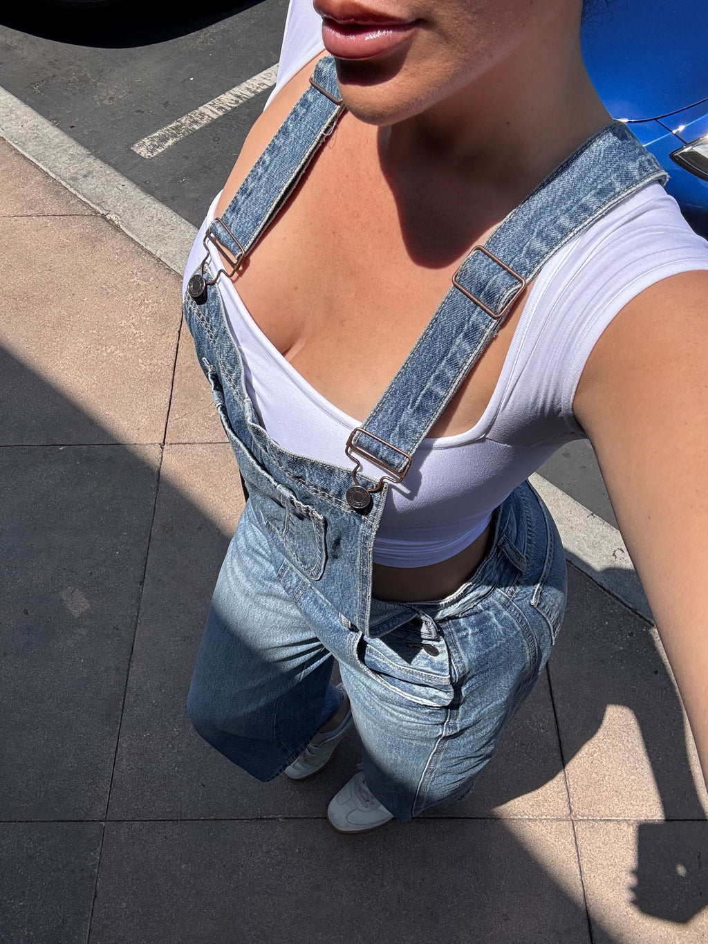 Mia Denim Overalls (Medium Denim)