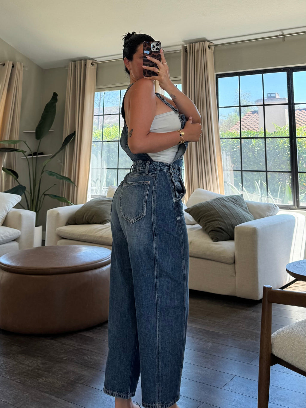 Mia Denim Overalls (Dark Denim)