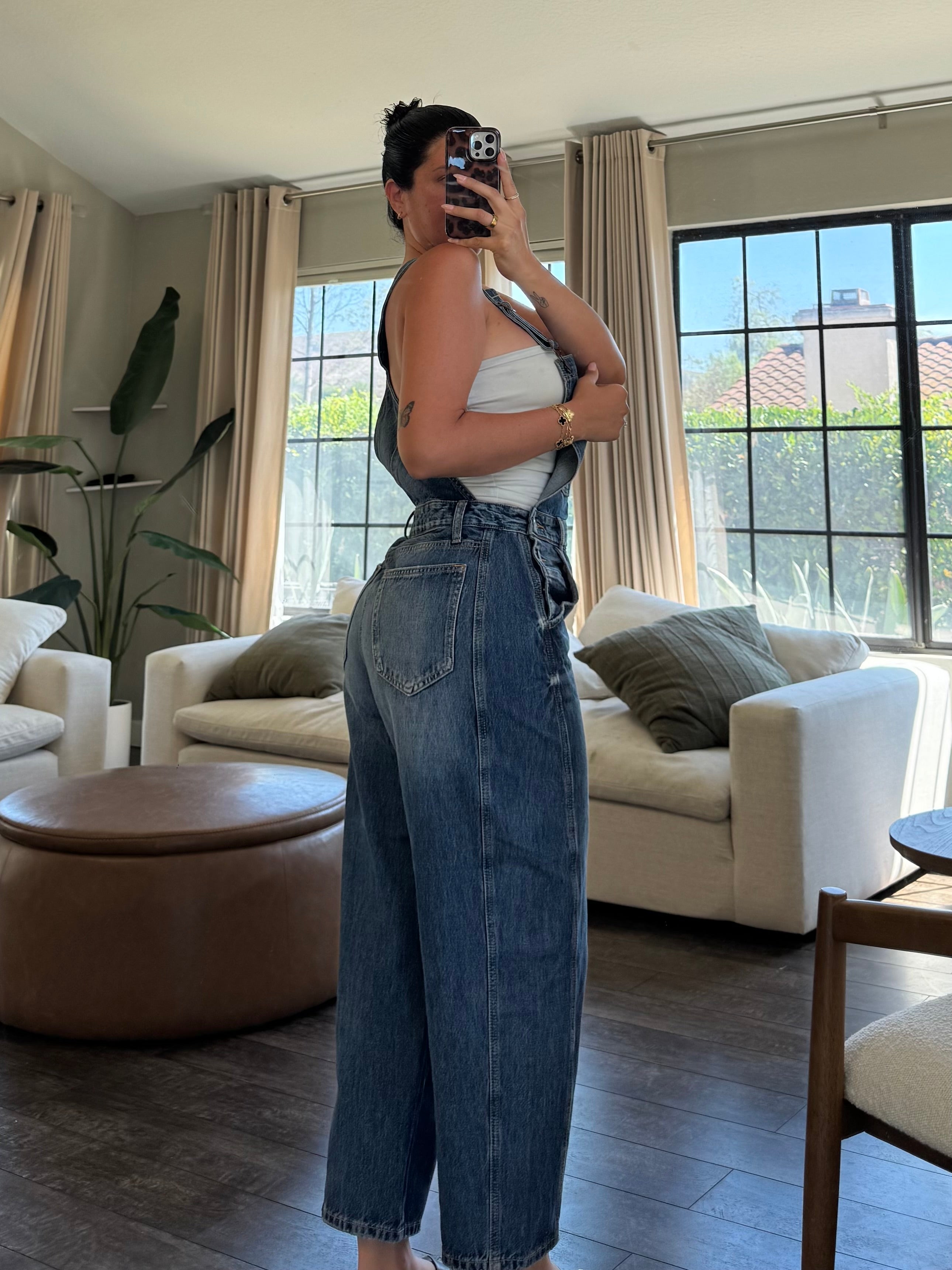Mia Denim Overalls (Dark Denim)