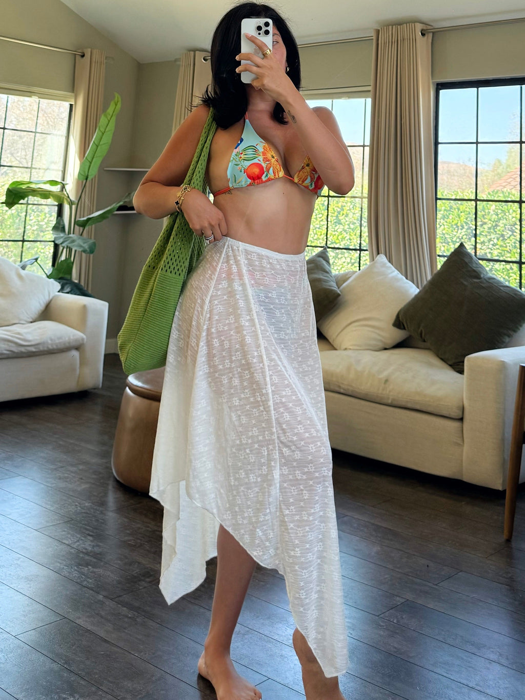 Victoria Cover-Up Skirt (White)