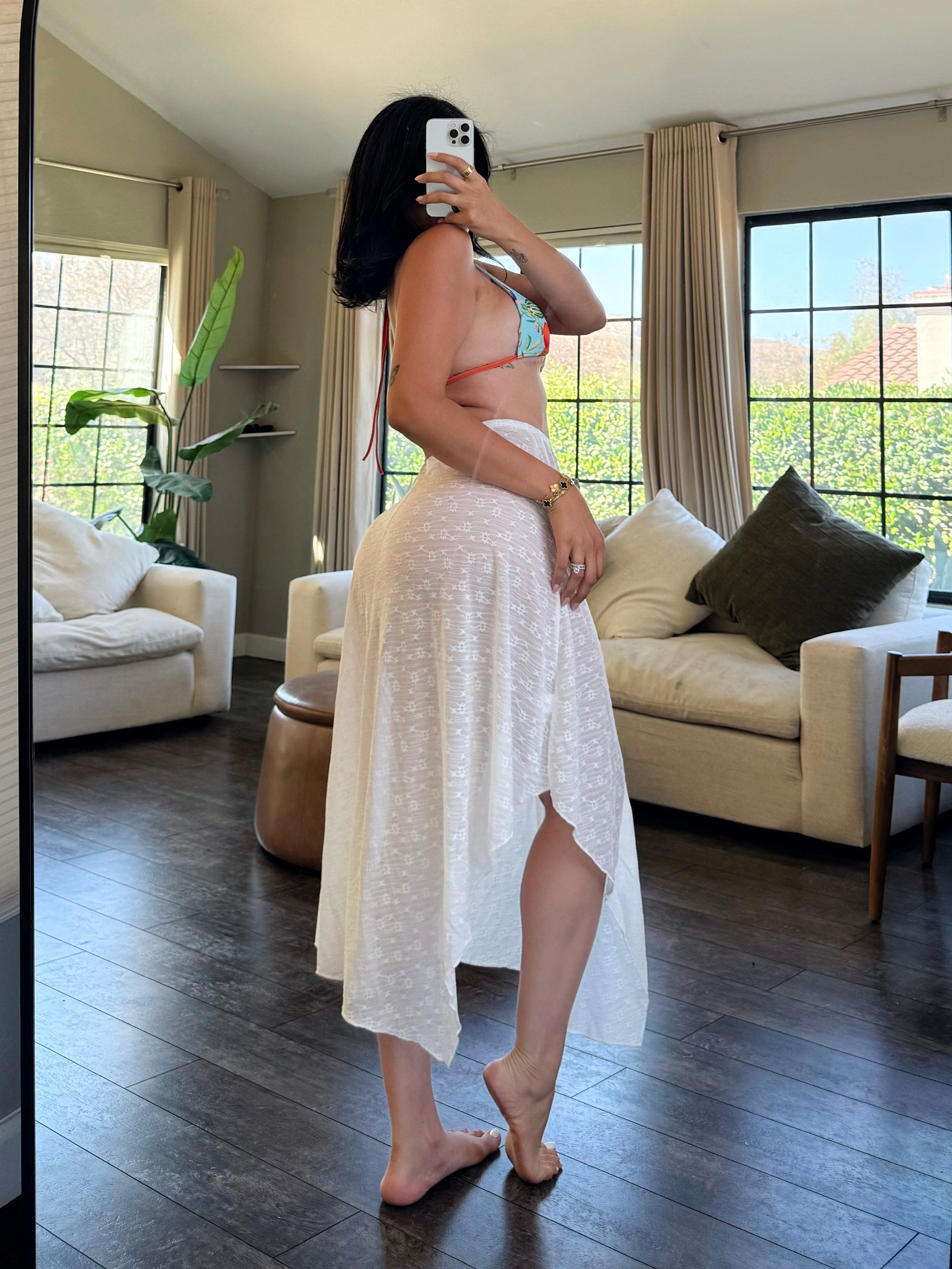 Victoria Cover-Up Skirt (White)