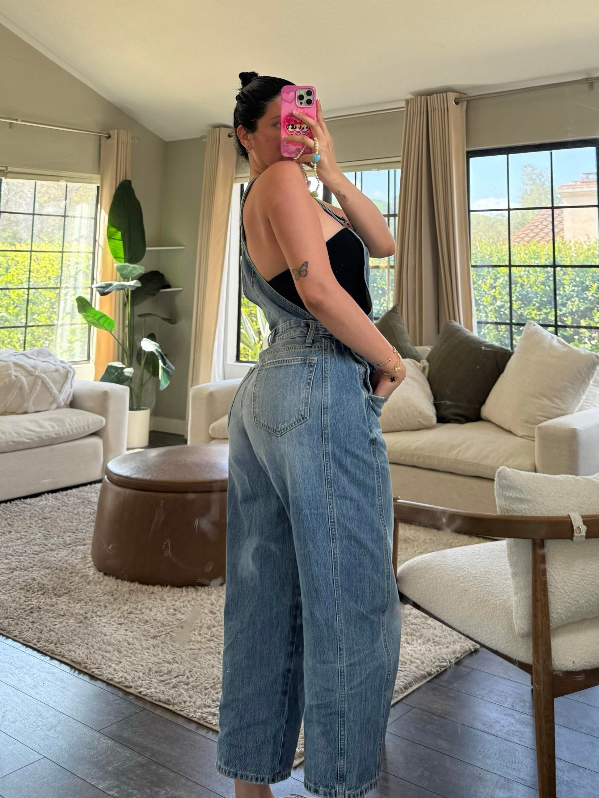 Mia Denim Overalls (Medium Denim)