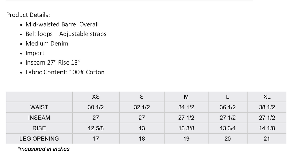 Mia Denim Overalls (Dark Denim)